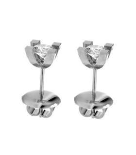 Pendientes oro blanco y Diamantes