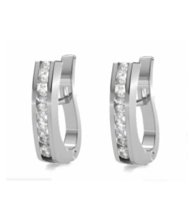 Pendientes oro blanco y Diamantes
