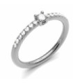 Anillo oro blanco y Diamantes