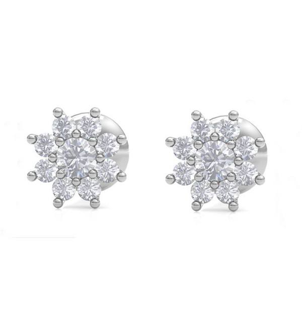 White gold earrings with Diamonds