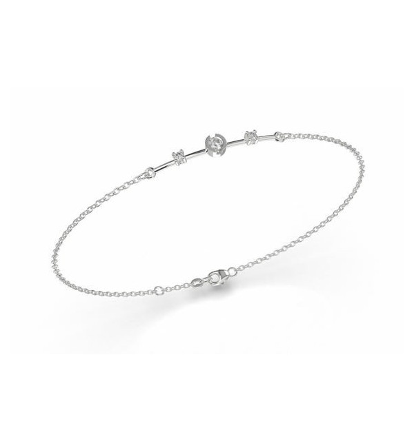 Pulsera oro bicolor. Dmtes.0,54cts.