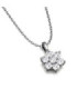 Colgante oro blanco y Diamantes