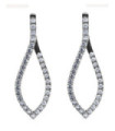 Pendientes oro blanco y Diamantes