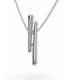 Colgante oro blanco y Diamantes