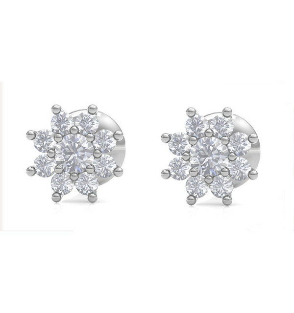 White gold earrings with Diamonds