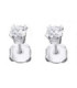 Pendientes  de  oro blanco y Diamantes