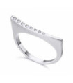 Anillo oro blanco y Diamantes