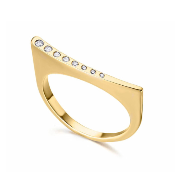 Anillo oro blanco y Diamantes
