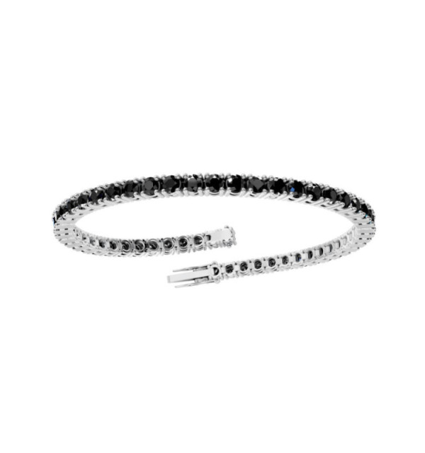 Pulsera oro blanco.Dmtes.2,55 cts.