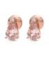 Rose and gold earrings with Morganite and Diamonds