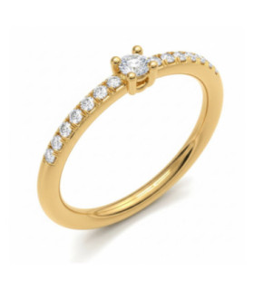 Anillo oro amarillo y Diamantes