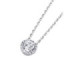Colgante oro blanco y diamantes