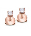 Rose gold earrings with Diamonds